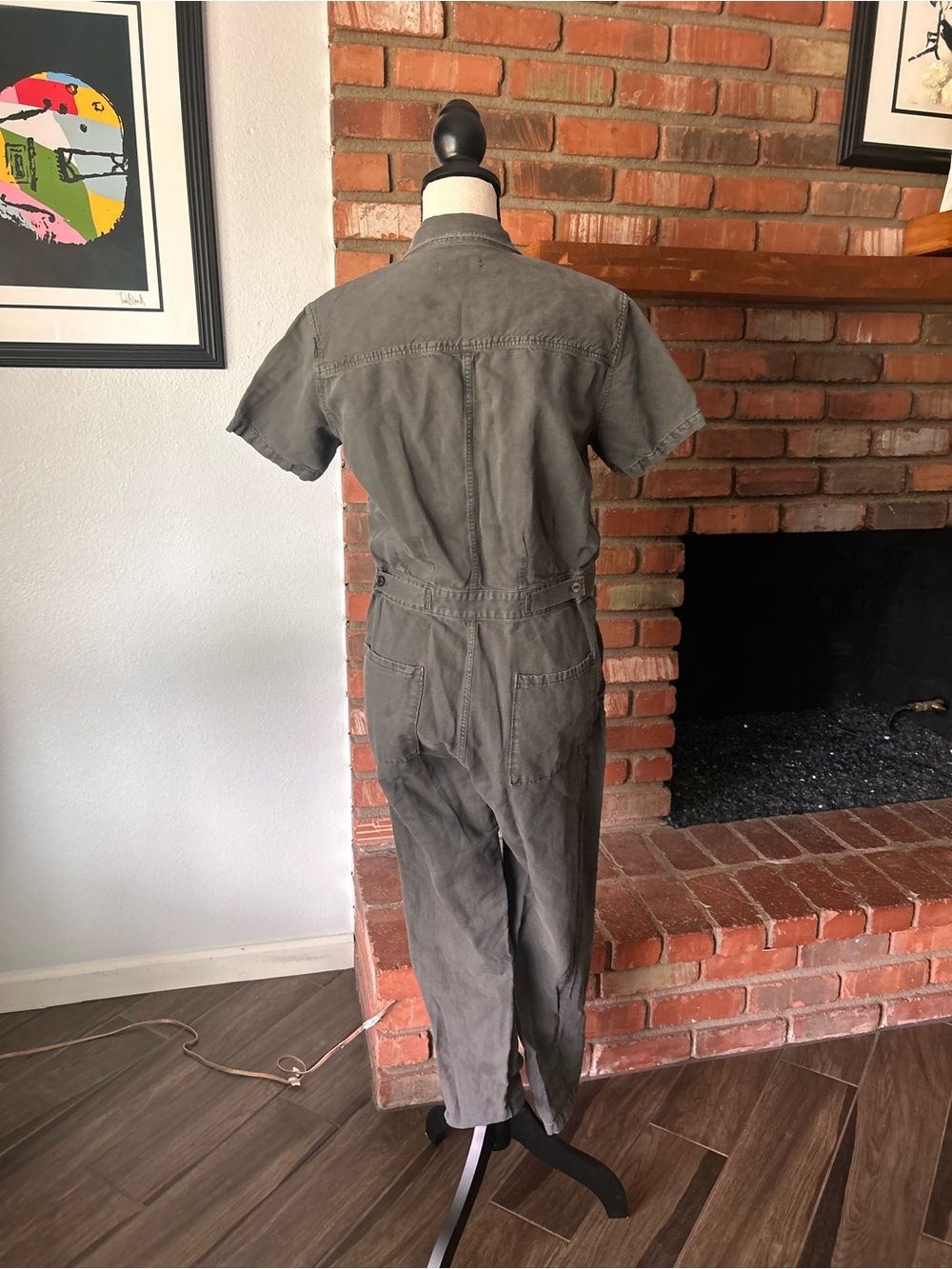Outerknown S.E.A. Utility Jumpsuit in Olive‎ Green Sz S - Picture 10 of 12